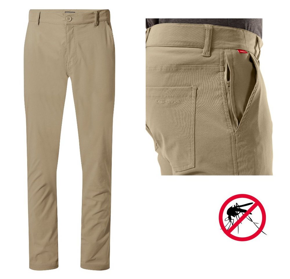 Craghoppers Softshellhose Craghoppers - NosiLife - Stretch Outdoor - Trekkinghose Santos - Herren - beige von Craghoppers