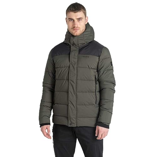 Craghoppers Sutherland Herren-Kapuzenjacke, Woodland Green/Black, L von Craghoppers