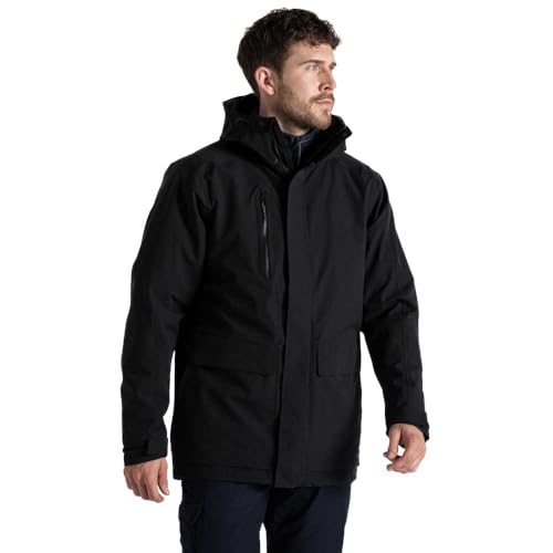 Craghoppers Unisex Expert Kiwi Pro Stretch 3-in-1-jacke Regenmantel, Schwarz, XXXL von Craghoppers