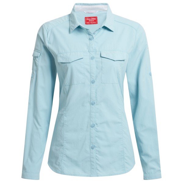 Craghoppers - Women's Nosilife Adventure Langarm Bluse III - Bluse Gr 38 blau von Craghoppers