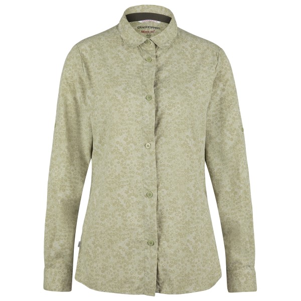 Craghoppers - Women's Nosilife Arona Langarm Bluse - Bluse Gr 34 beige/oliv von Craghoppers