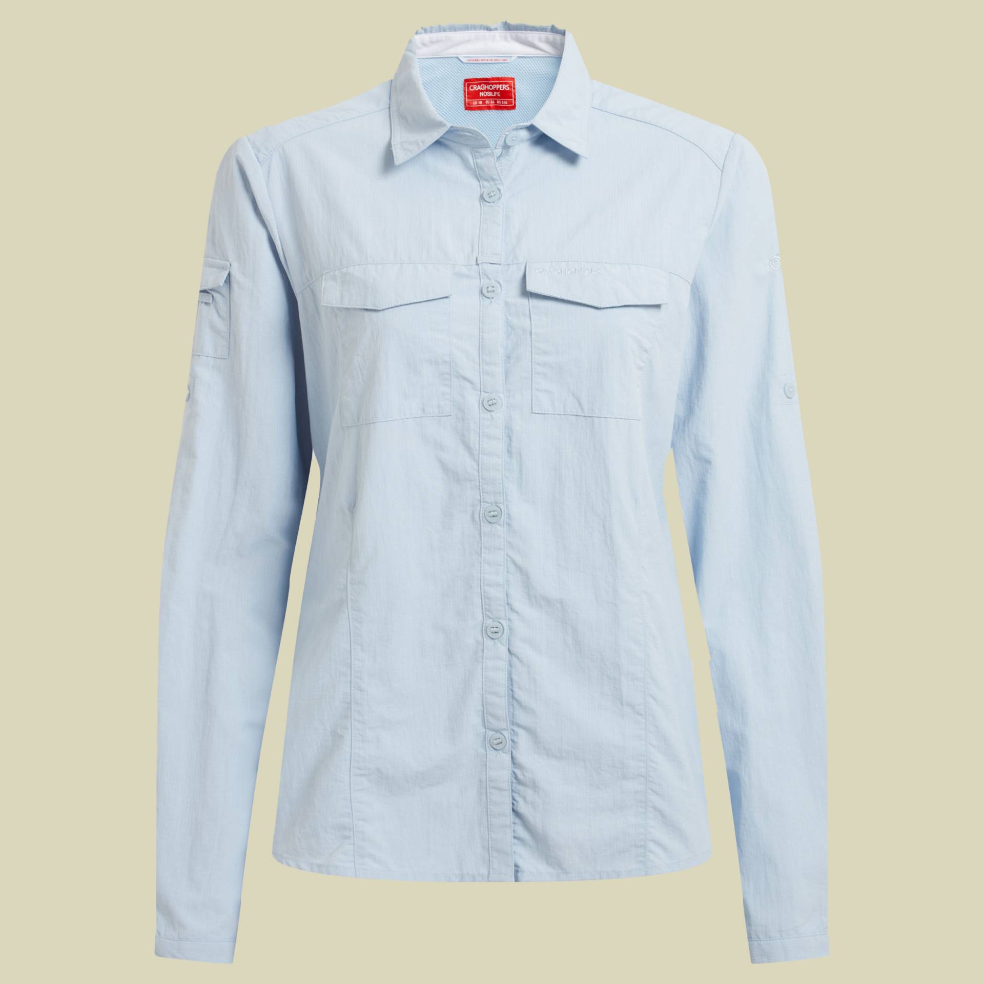 NosiLife Adventure Long Sleeved Shirt III Women 36 blau - nimbus blue (10) von Craghoppers