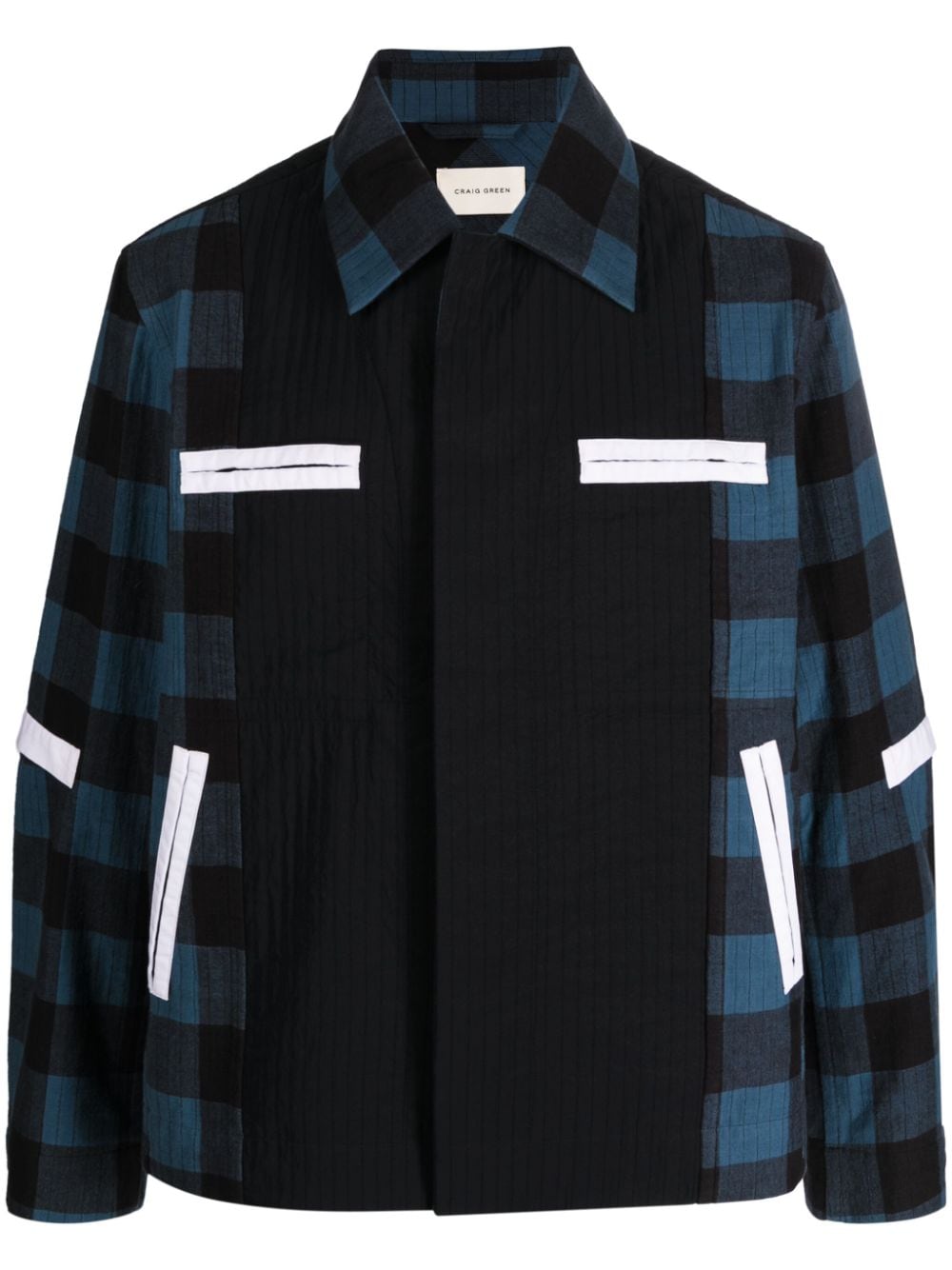 Craig Green Karierte Jacke im Workwear-Look - Blau von Craig Green