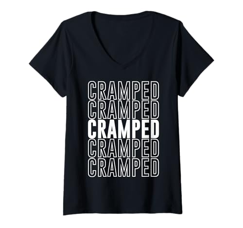 Damen Eng T-Shirt mit V-Ausschnitt Damen Eng T-Shirt mit V-Ausschnitt von Cramped Apparel
