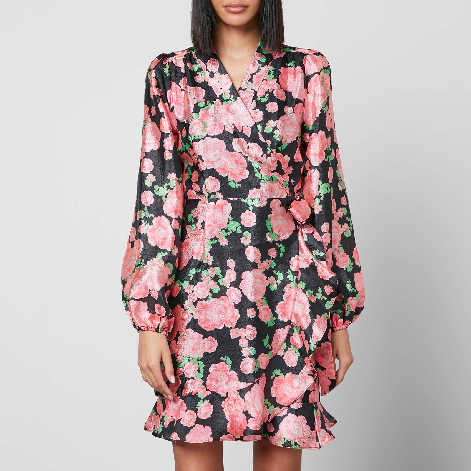 Cras Lindacras Floral-Print Satin Dress - EU 34/UK 6 von Cras