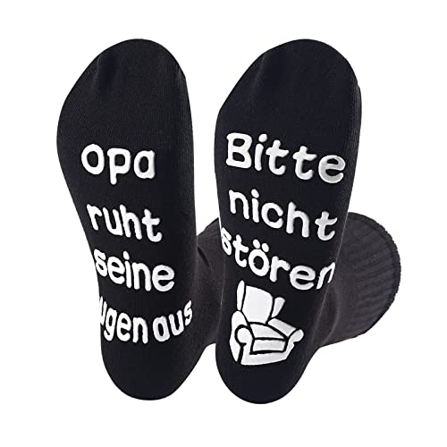 Crate Männer Geschenk für Opa,Lustige Socken Herren 43-46,Opa Socken,Opa Geschenk Geburtstag,Geschenke für Männer,Vatertag Geburtstagsgeschenk Weihnachtsgeschenke für Opa Papa von Crate