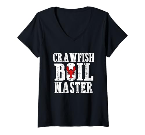 Damen Crawfish Boil Crew - Festival - Crawfish Boil Master T-Shirt mit V-Ausschnitt Damen Crawfish Boil Crew - Festival - Crawfish Boil Master T-Shirt mit V-Ausschnitt von -Crawfish -J