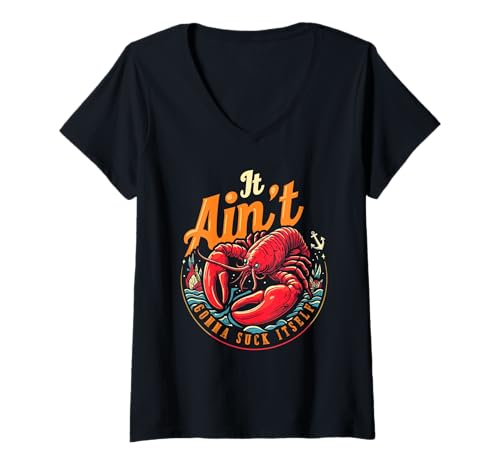 Damen Crawfish Boil Crew - Festival - Langusten T-Shirt mit V-Ausschnitt Damen Crawfish Boil Crew - Festival - Langusten T-Shirt mit V-Ausschnitt von -Crawfish -J
