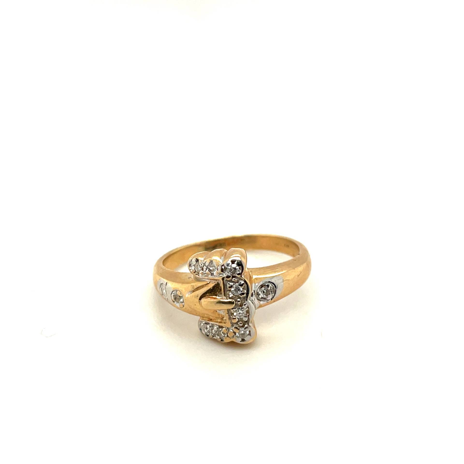 14K Gelbgold .21Ct Diamant Ring von Crawfordsjewel