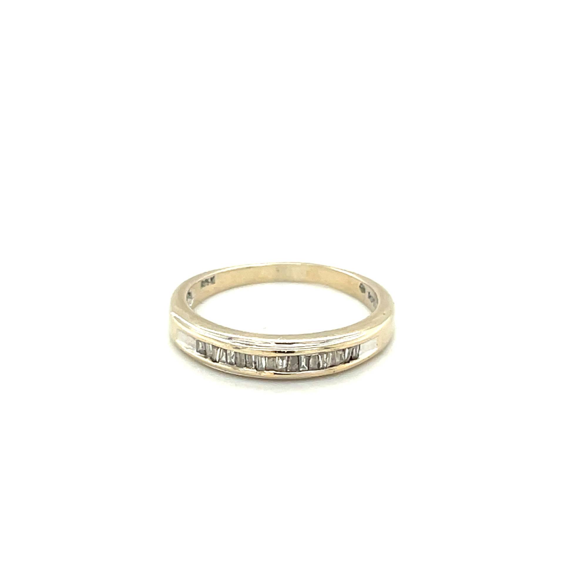 14K Gelbgold Diamant Stapelband von Crawfordsjewel