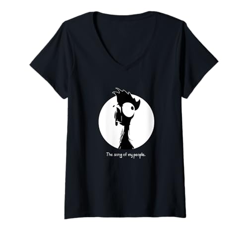 Damen Hei Hei, ich werde dir das Lied meines Volkes singen. T-Shirt mit V-Ausschnitt Damen Hei Hei, ich werde dir das Lied meines Volkes singen. T-Shirt mit V-Ausschnitt von CrawlSpace Tees