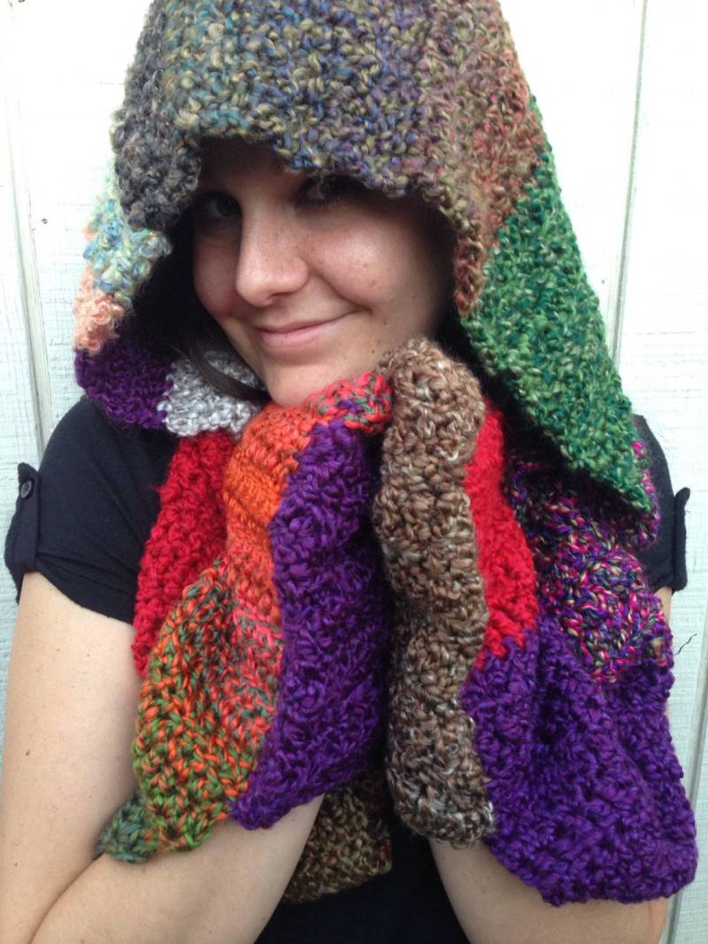 Herbst Einhorn Festyhood/Festival Mütze Kapuze Craycray Gehäkelt von CrayCrayCrochetbyEM