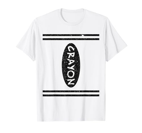 Crayons Adult and Kids Group Costumes Buntstift Kostüm T-Shirt Multicolored Unisex-Erwachsene Klein Klassische Passform Kurzarm Crew-Ausschnitt Halloween Karneval von Crayons Adult and Kids Group Costumes