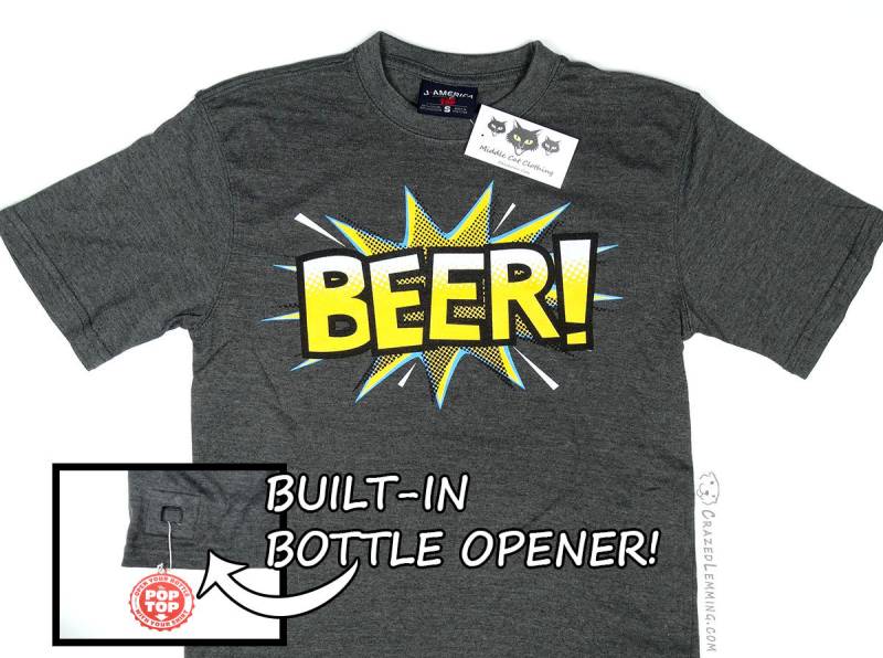 Limitierte Stückzahl Comic Buch Bier Shirt - Flaschenöffner von CrazedLemming