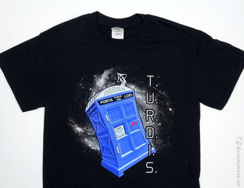 Turdis Tshirt Doctor Who Tardis Parody Shirt von CrazedLemming
