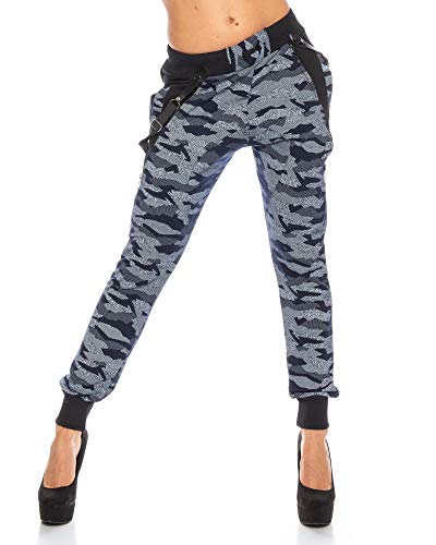 Crazy Age Camouflage Jogginghose Boyfriendhose Bagyyhose mit Hosentäger CA 1119 Cam (L, Street Nevi) von Crazy Age