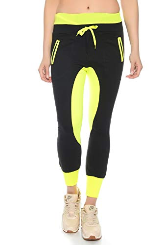 Crazy Age Camouflage Jogginghose Boyfriendhose Bagyyhose mit Hosentäger CA 1119 Cam (XL, N.Gelb(1958)) von Crazy Age