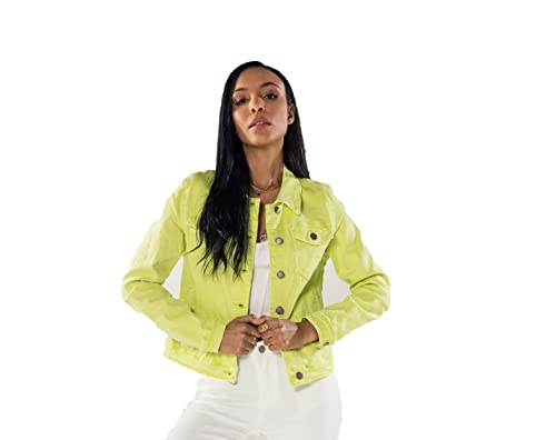 Crazy Age Damen Jeansjacke Blazer Übergangsjacke Sommer Jacke(J212-18-Apfelgrün-M) Crazy Age Damen Jeansjacke Blazer Übergangsjacke Sommer Jacke(J212-18-Apfelgrün-M) von Crazy Age