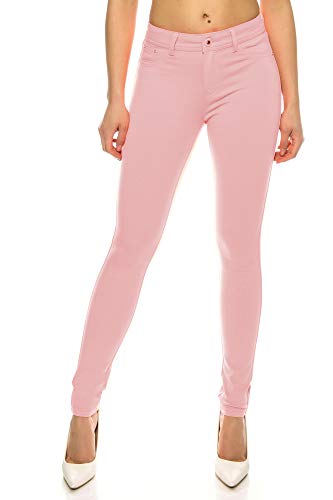 Crazy Age Damenhose Jegging Basic Classic Hüfthose 5 Pocket für H01 (34, Rosa) von Crazy Age