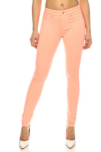 Crazy Age Damenhose Jegging Basic Classic Hüfthose 5 Pocket für H01 (36, Lachs) von Crazy Age
