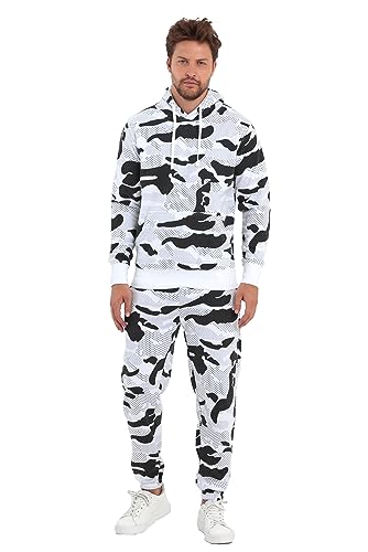 Crazy Age Herren Sportanzug Freizeitanzug Camouflage Army Millitär Übergrößen bis 10XL(RT-AN-401-SW-10XL) von Crazy Age