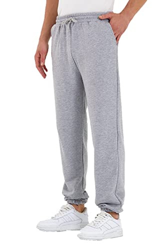 Crazy Age Sporthose Sweathose Trainingshose Freizeithose Jogginghose (RT-T-2535- Hellgrau M) von Crazy Age