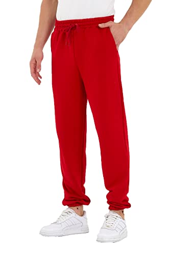 Crazy Age Sporthose Sweathose Trainingshose Freizeithose Jogginghose(RT-T-2535- Rot XXL) von Crazy Age