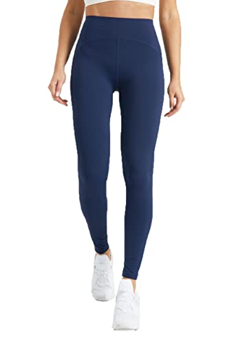 Crazy Age Yoga Leggings Damen High Waist Gym Sport Leggings Yoga Hosen Blickdicht Laufhose Running Workout Kompressionsstrumpfhose Stretch Trainingshose (M, Blau(609-45)) von Crazy Age