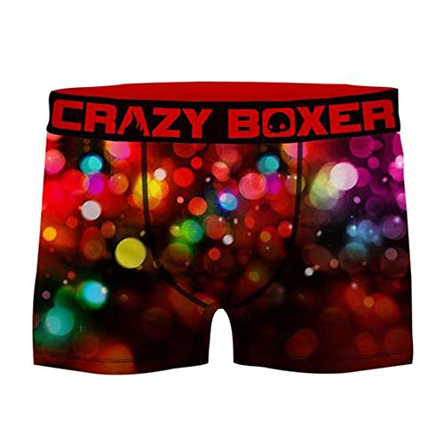 Crazy Boxer Herren T475-2-x Talla Boxer Lights-microfibra-92% poliéster 8% elastano, Unitario T475-2, XL von Crazy Socks