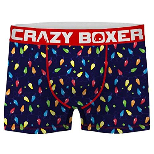 Crazy Boxer Herren T476-1-x Talla Boxer Bulbs-microfibra-92% poliéster 8% elastano, Unitario T476-1, XL von Crazy Socks