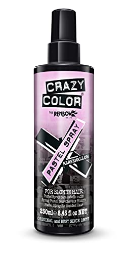 Crazy Color, temporäres Spray zur Aufrechterhaltung der Haarfarbe 250 ml Marshmallow von Crazy Color