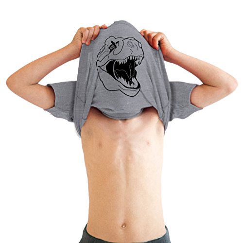 Youth Ask Me About My Trex T-Shirt, lustig, cool, Dinosaurier, Flip-Grafikdruck, Kinder, Hell, meliert, Grau, XL Youth Ask Me About My Trex T-Shirt, lustig, cool, Dinosaurier, Flip-Grafikdruck, Kinder, Hell, meliert, Grau, XL von Crazy Dog T-Shirts