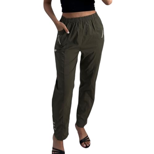 Frauen Lange Cherry Berry Hosen – Gerippte Cordhose Damen Italienisch Einfarbig Lässig Dehnbar Hoher Elastischer Bund Gerade Beinform Winterhosen Plus Size EU 38-52 von Crazy Fashion