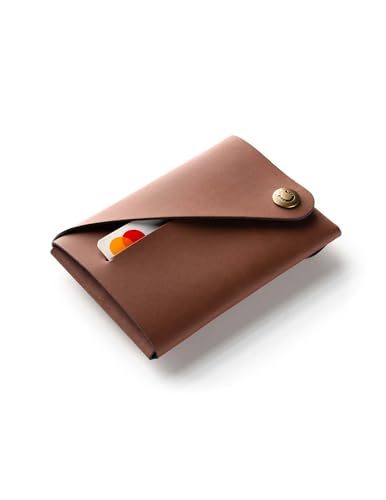 Crazy Horse Craft, Geldbörse Herren Portemonnaie Damen Kartenetui, Recyceltes Leder, Brown Wallet von Crazy Horse Craft