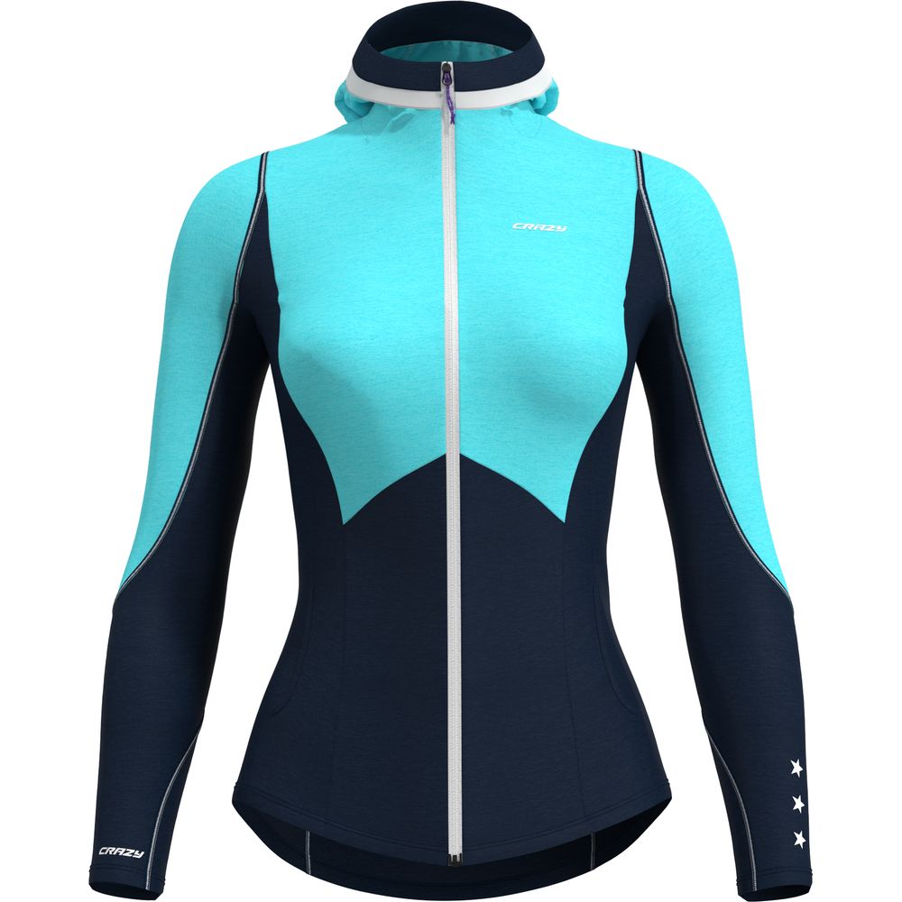 Crazy Idea Pull Exit Light Damen Midlayer lake XL Crazy Idea Pull Exit Light Damen Midlayer lake XL von Crazy Idea