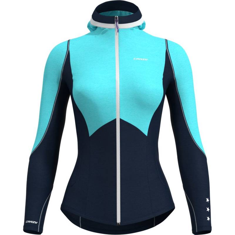 Crazy Idea Pull Exit Light Damen Midlayer lake XL von Crazy Idea