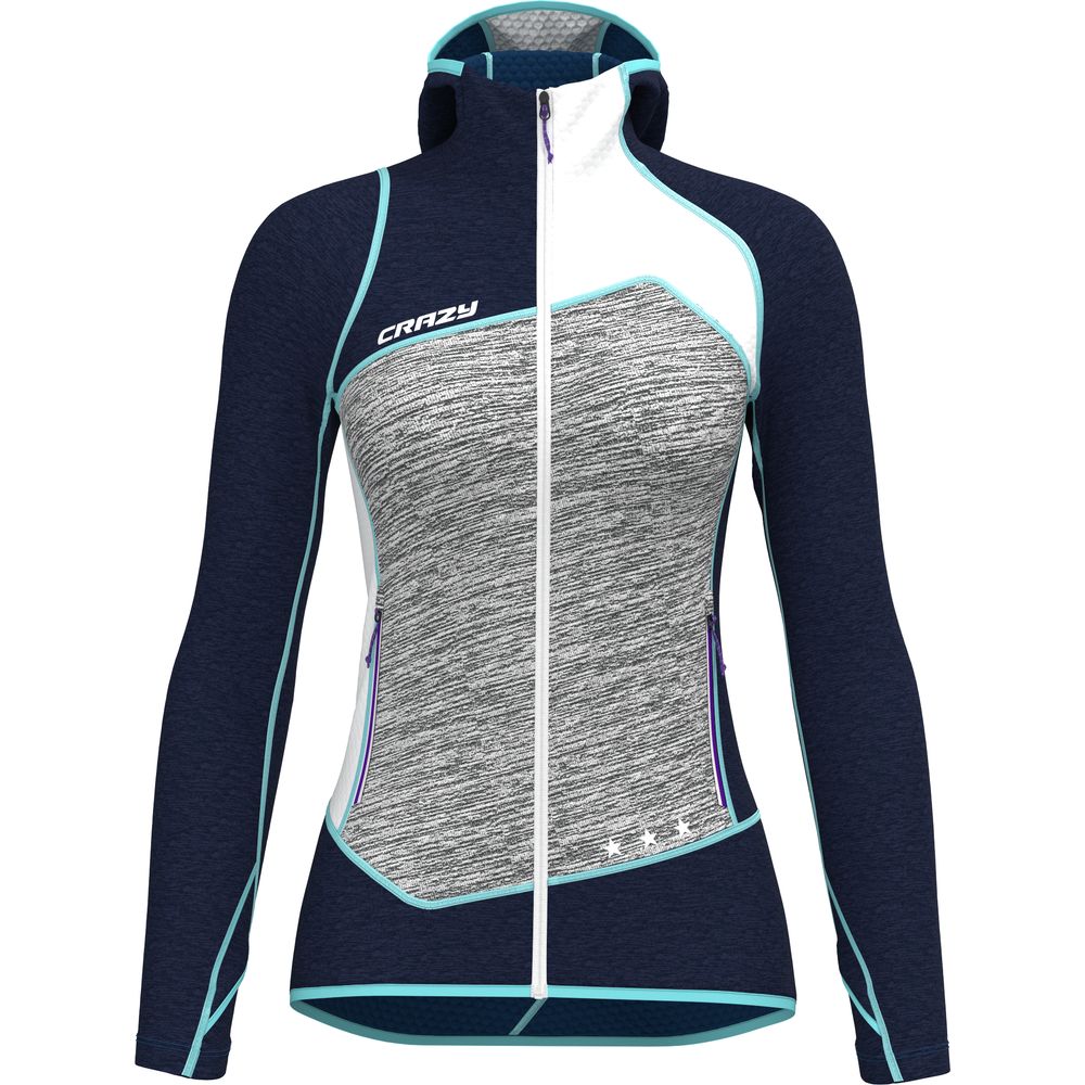Crazy Idea Pull Ionic Light Damen Midlayer lake blue M Crazy Idea Pull Ionic Light Damen Midlayer lake blue M von Crazy Idea