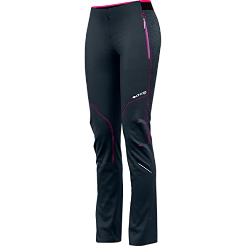 Crazy Idea W Pant Alpinstar Blau - Atmungsaktive elastische Damen Softshell Hose, Größe 42 - Farbe Vento von Crazy Idea