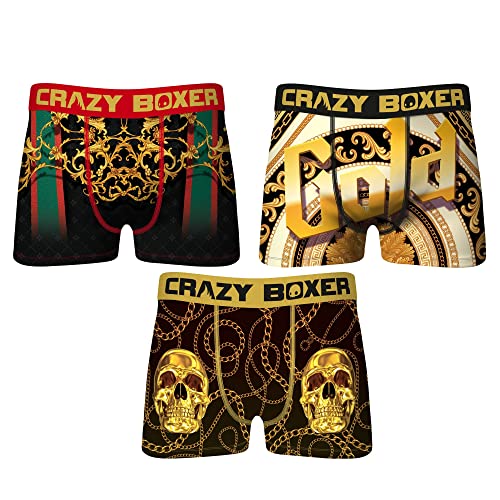 Crazy Boxer Herren XL Set mit 3 Boxershorts, 3er-Pack T727-1 von Crazy Socks