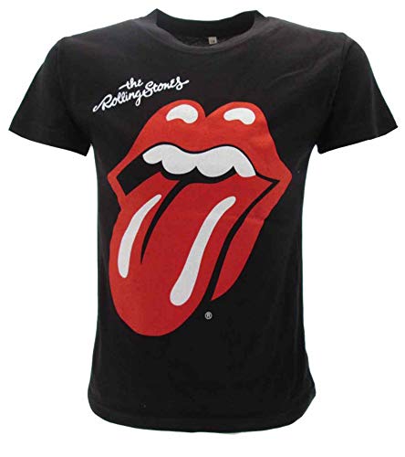 Original Rolling Stones T-Shirt für Kinder, offizielles T-Shirt, Schwarz 7-8 Jahre von Crazy for rock - Originale Rolling Stones