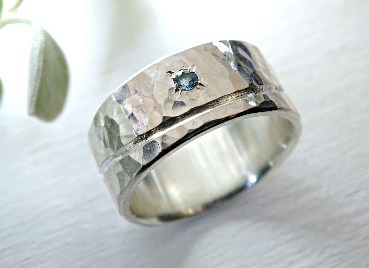 Unikat Ehering Silber, Gehämmerter Herrenring Silber, Herrenring, Silberring Unikat Ehering Silber, Gehämmerter Herrenring Silber, Herrenring, Silberring von CrazyAssJD