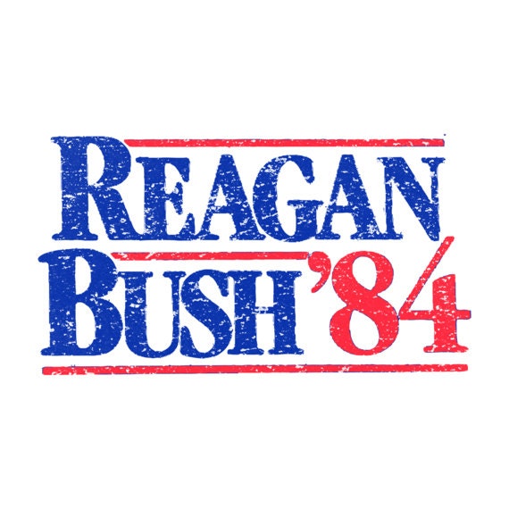 Reagan-Bush 84-Shirt von CrazyAwesomeTees