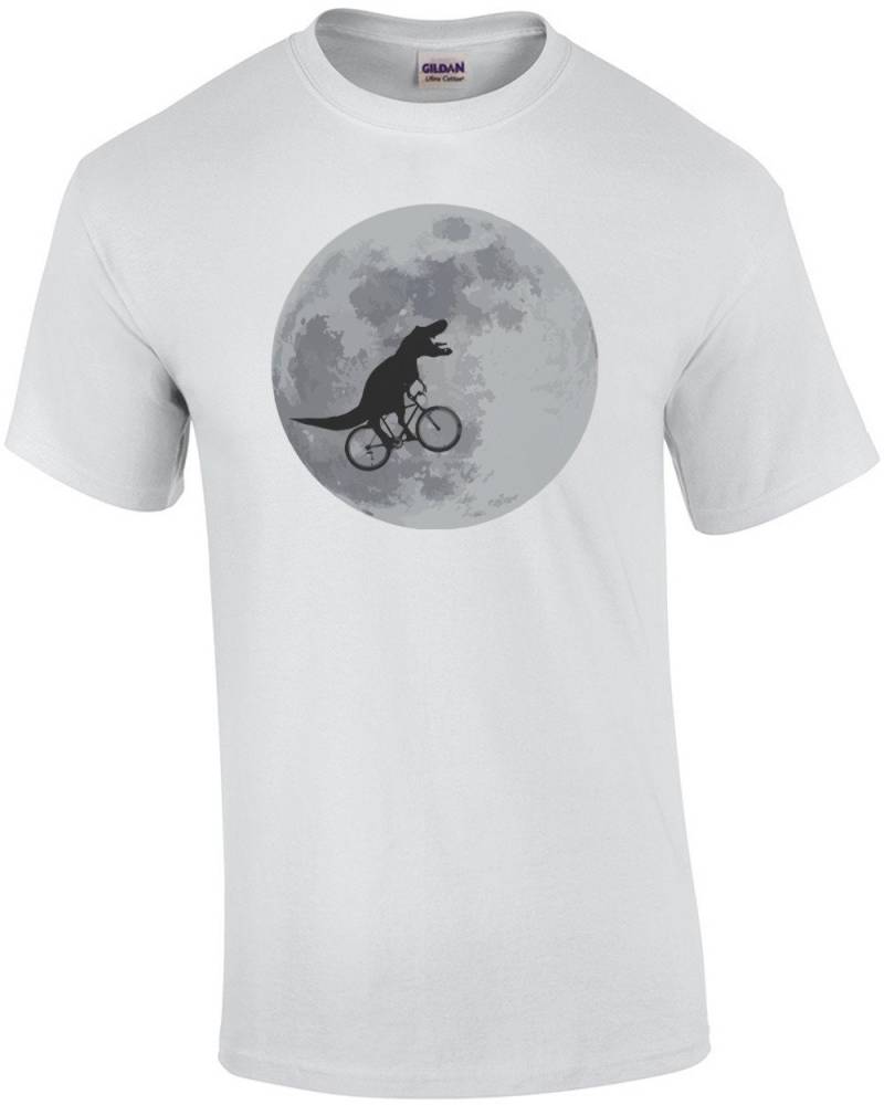 T-Rex - Tyrannosaurus Rex Fahrrad Mond T-Shirt von CrazyAwesomeTees