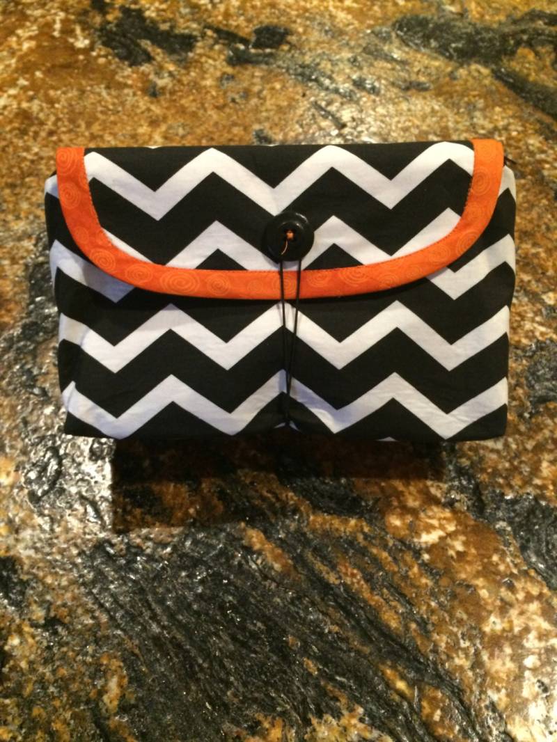 Make-Up Tasche/Kosmetiktasche Mit Pinselrolle von CrazyDaisySewing