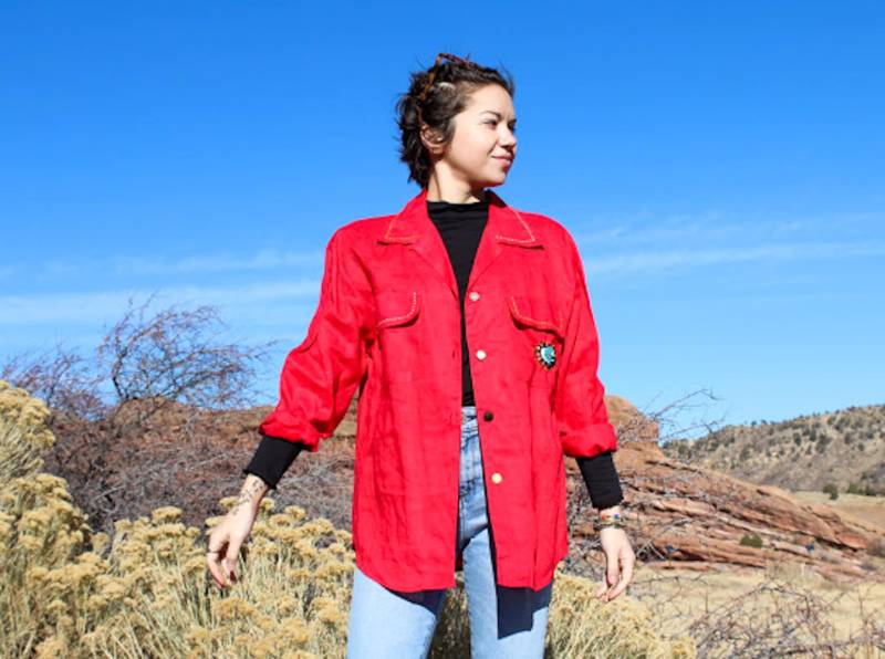 Evil Eye Cowboy Bluse von CrazyEyesVintage