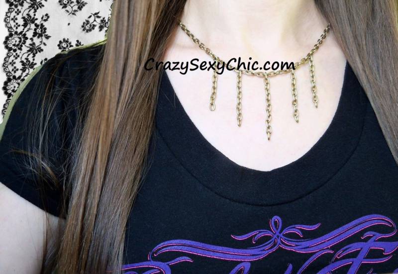 Handgemachte Fringe Fashion Halskette Handgemachte Fringe Fashion Halskette von CrazySexyChic