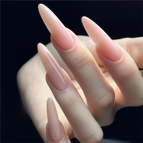 Künstliche Fingernägel, lang, Stiletto, zum Aufdrücken, Nagelkunst, Dekoration für Frauen und Mädchen, Maniküre, 24 Stück von Crazynekos