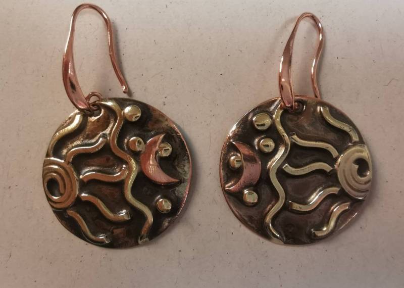 Sonne Und Mond Ohrhänger Handmade von Crazyschmuck