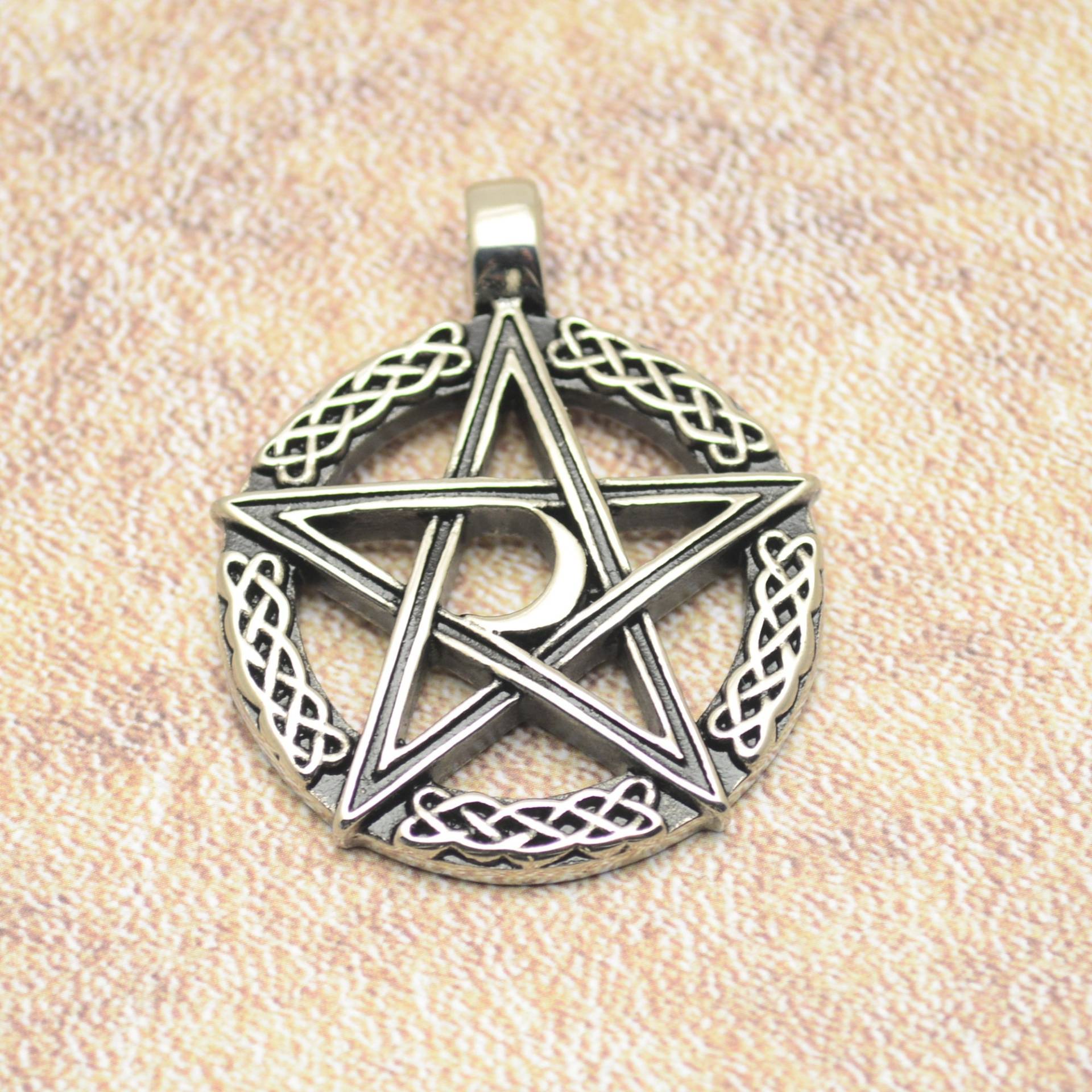 Anhänger Pentagramm Edelstahl Gross Massiv Anhänger Pentagramm Edelstahl Gross Massiv von Crazysteelhouse