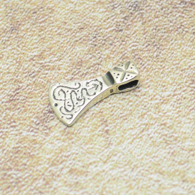 Axt Anhänger 925 Silber Sehr Klein Massiv von Crazysteelhouse